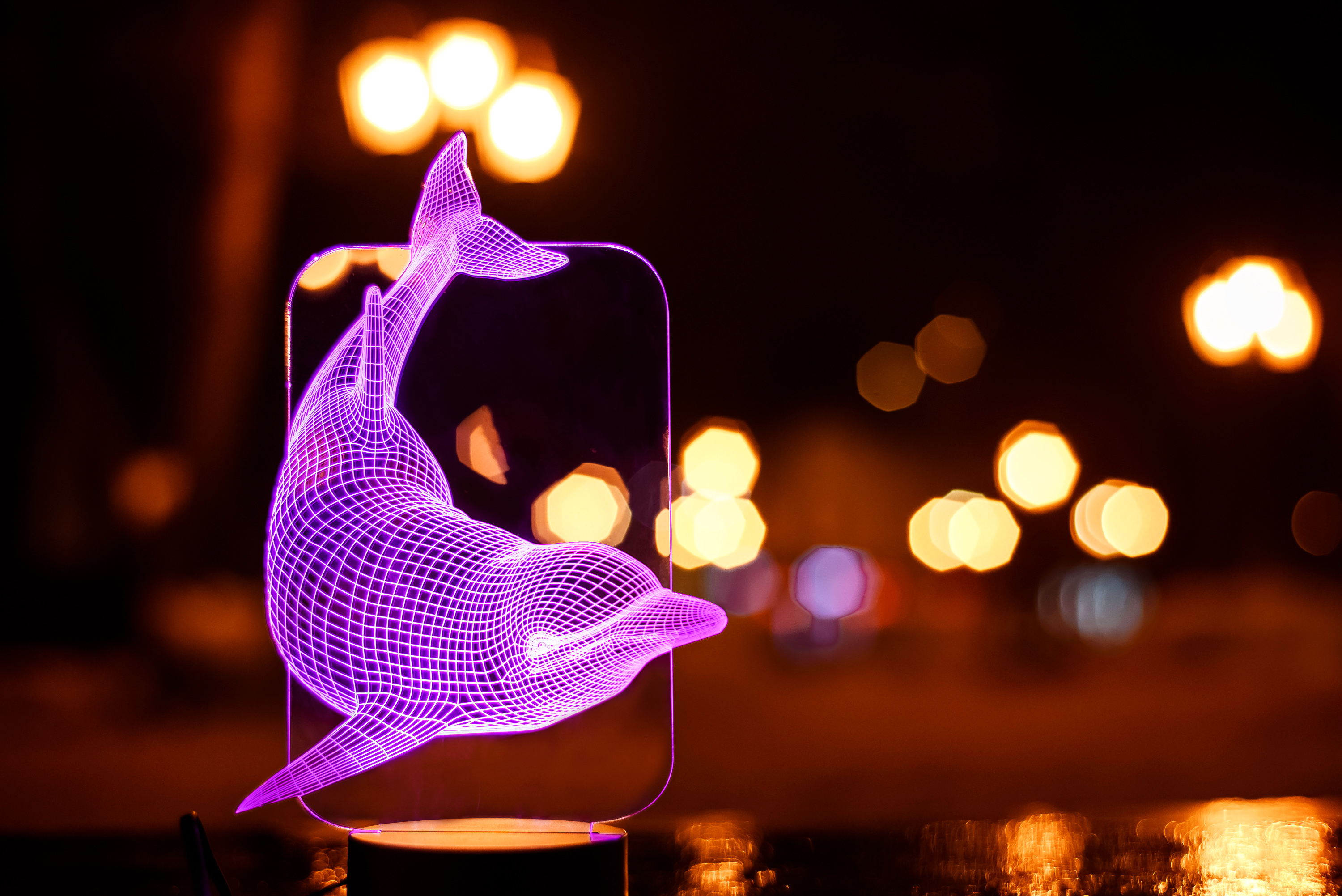 

Детский ночник - светильник "Дельфин" 3DTOYSLAMP