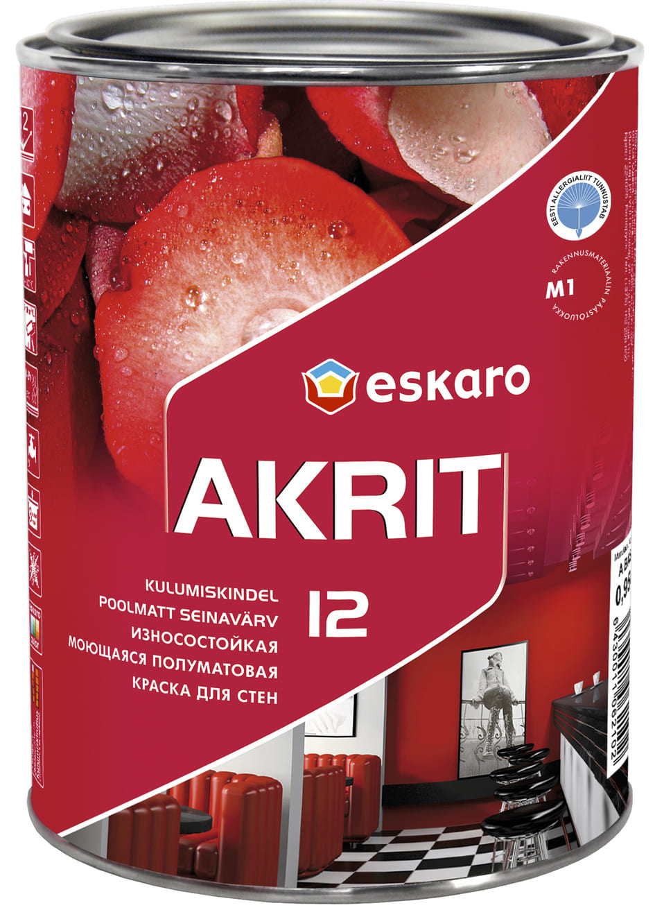 

Краска износостойкая Eskaro Akrit 12 0.95 л
