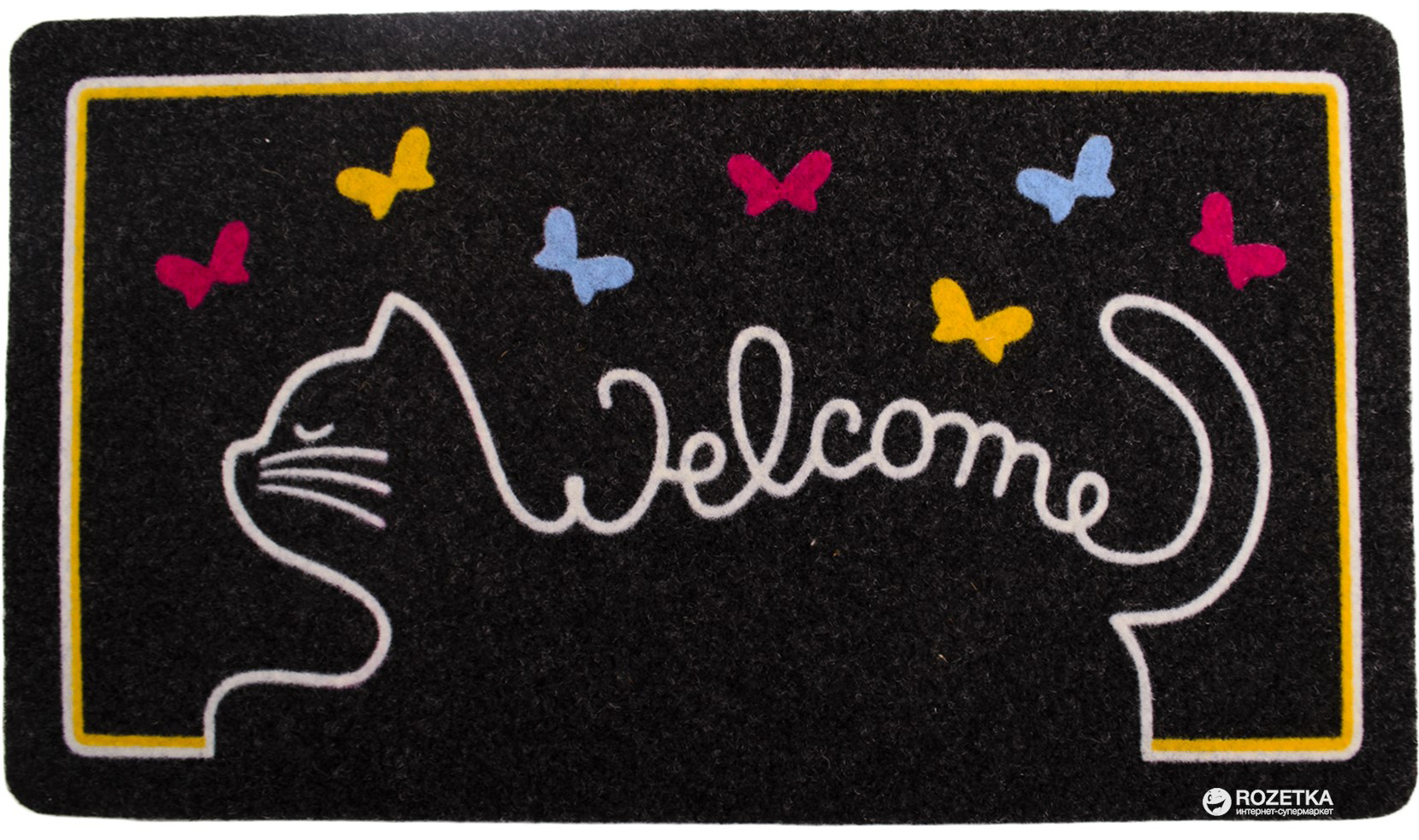 

Придверный коврик IzziHome Italyan Kokardo Cat Welcome 40x70