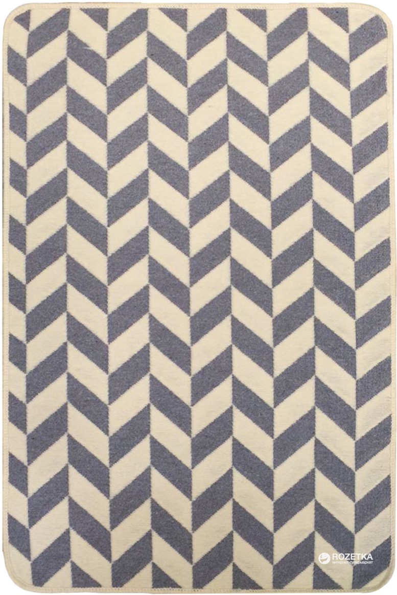 

Коврик в ванную комнату IzziHome Solo Krem Gri Zigzag 60x90