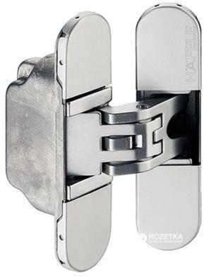 

Петля скрытая Hafele К6200 Хромированная матовая 180° (927.91.544)