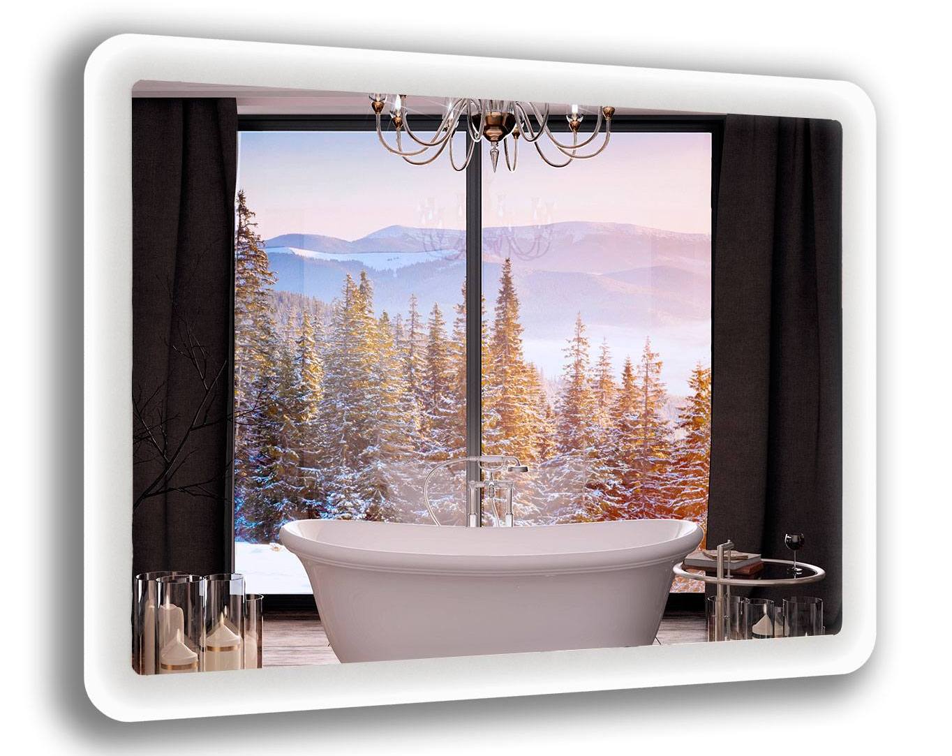

Зеркало в ванную с LED-подсветкой StudioGlass 6-23 100x80 см