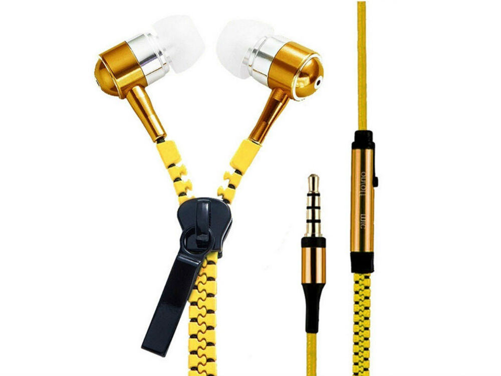 

Наушники с микрофоном Zipper yellow puck оранжевые
