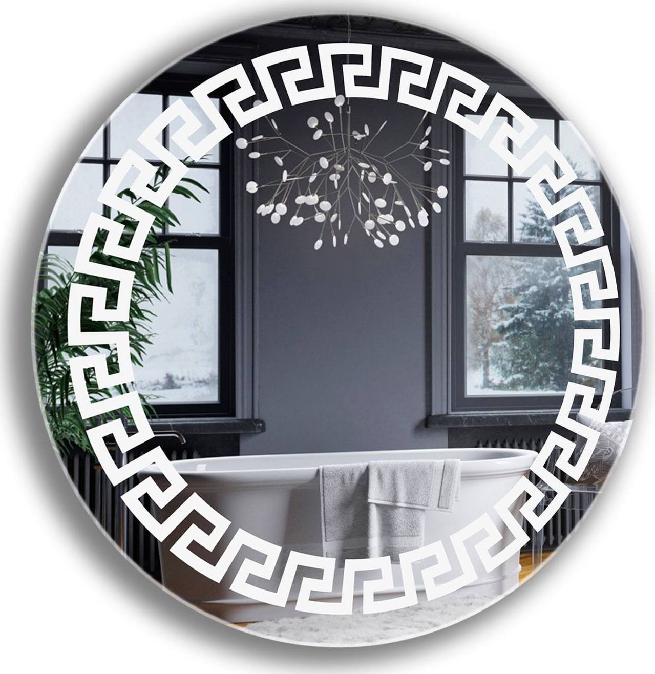 

Зеркало в ванную с LED-подсветкой StudioGlass 6-38 90х65 см
