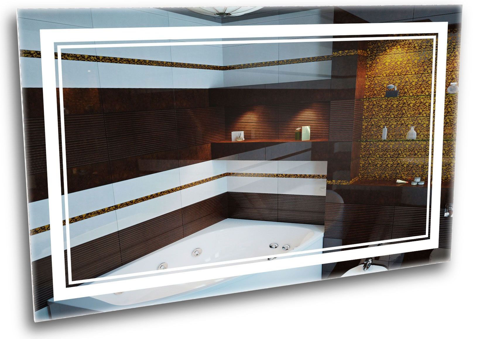 

Зеркало в ванную с LED-подсветкой StudioGlass 6-2 100x80 см