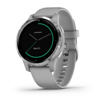 

Смарт-часы Garmin Vivoactive 4S серые с серебристым безелем