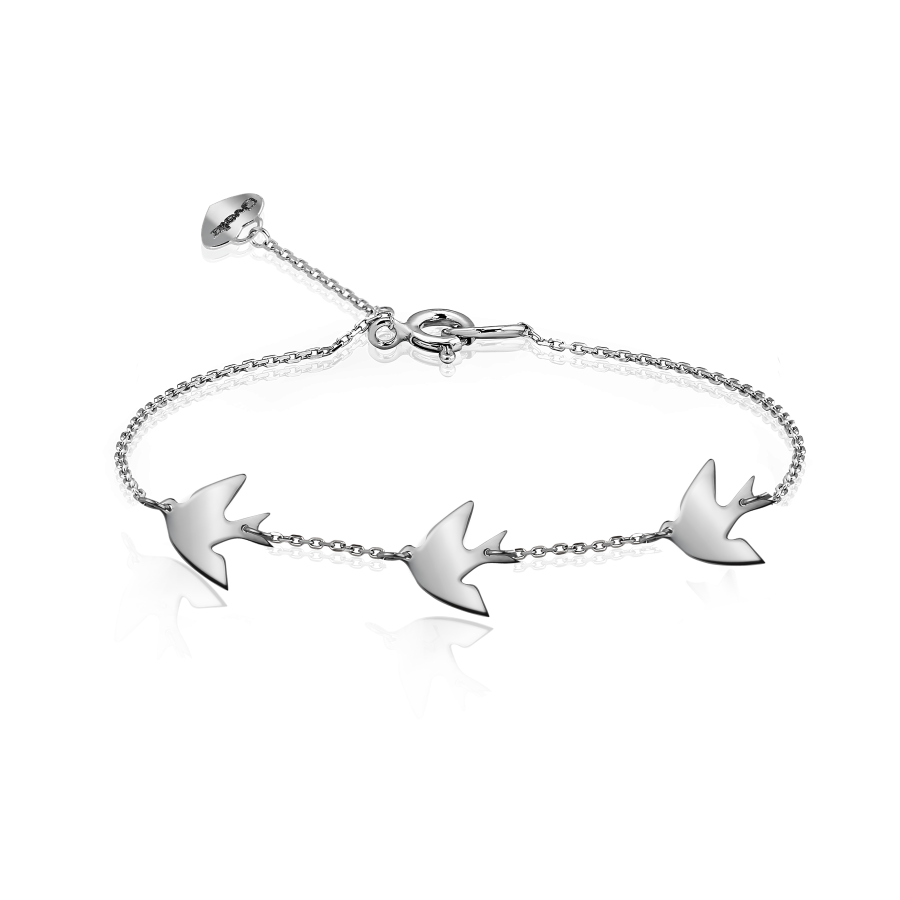 

Браслет Qzsilver (905-01150) Серебро Белый 17 размер