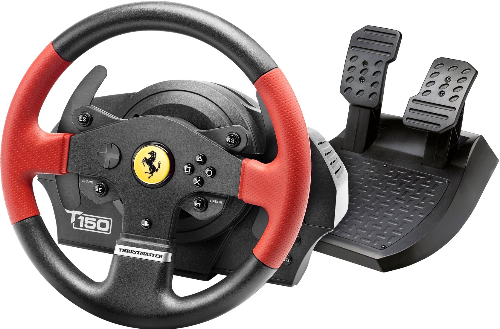 

Проводной руль Thrustmaster T150FFB Ferrari Edition (PS3/PS4/PC) с технологией TouchSense + педали Черный/Красный