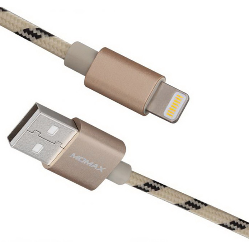 

Кабель Momax Elite Lightning Cable 1M Gold