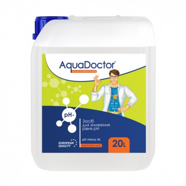

Регулятор pH AquaDoctor pH Minus HL (Соляная 14%) 20 л (жидкий)