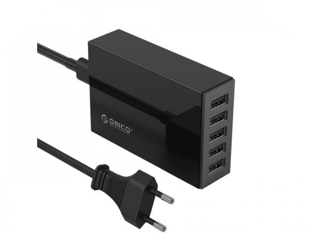 

Зарядное устройство ORICO QC2.0 5 USB портов Черный (1003-587-02)