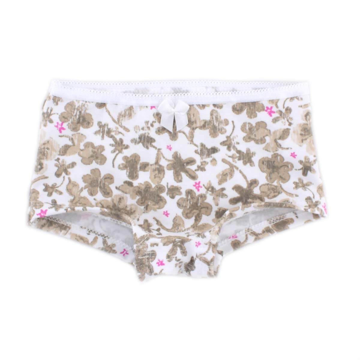 

Трусики-шорты для девочки PaMaYa 1-81-4 128 см белый с принтом