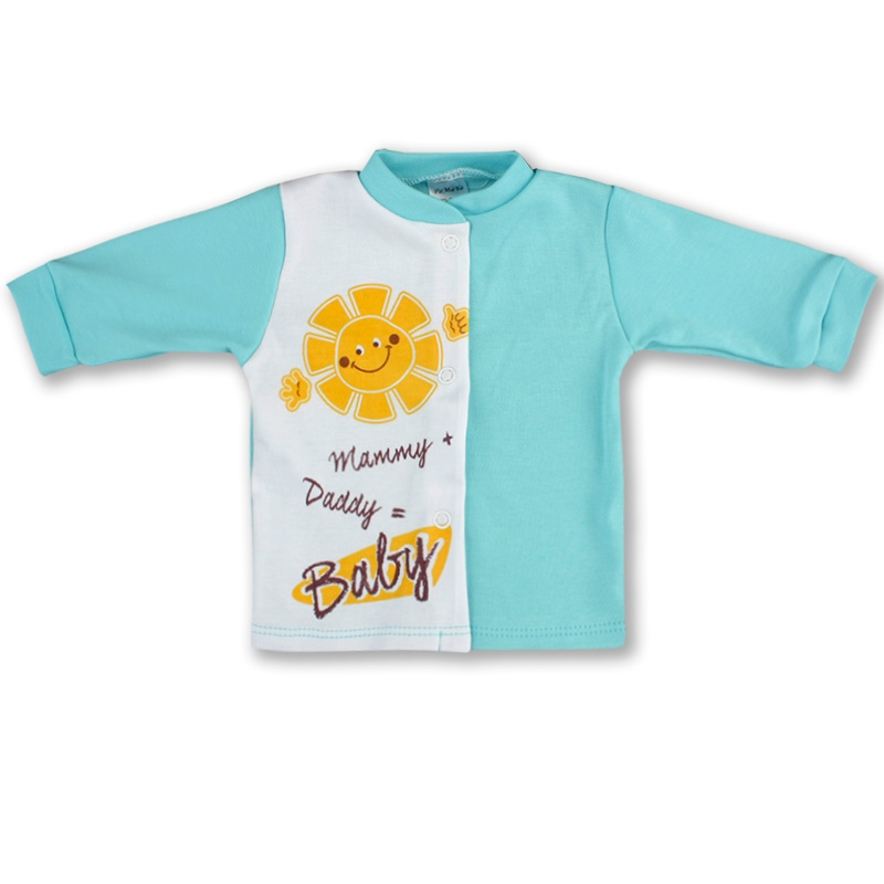 

Футболка с длинным рукавом для мальчика PaMaYa 9-67н 56 см бирюзовый