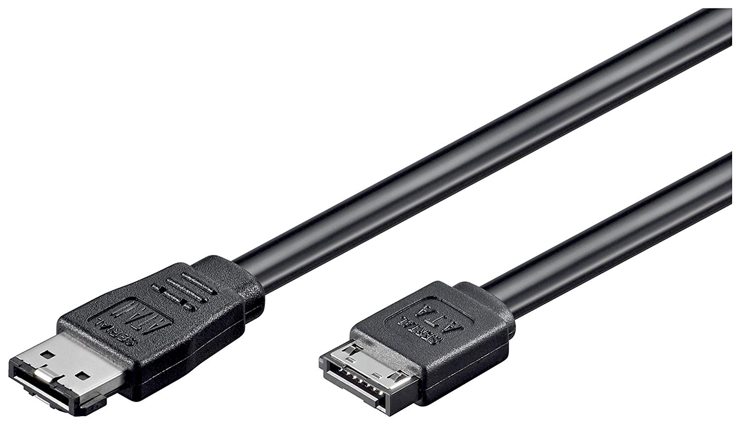 Кабель накопичувача Goobay eSATA-SATA 7p M/M 1.0m 3Gbps Shielded I-L ...