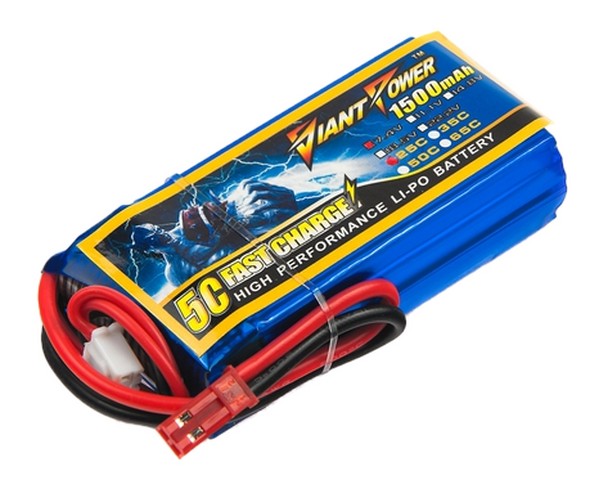 

Аккумулятор Dinogy Giant Power Li-Po 1500mAh 7.4V 2S 25C JST
