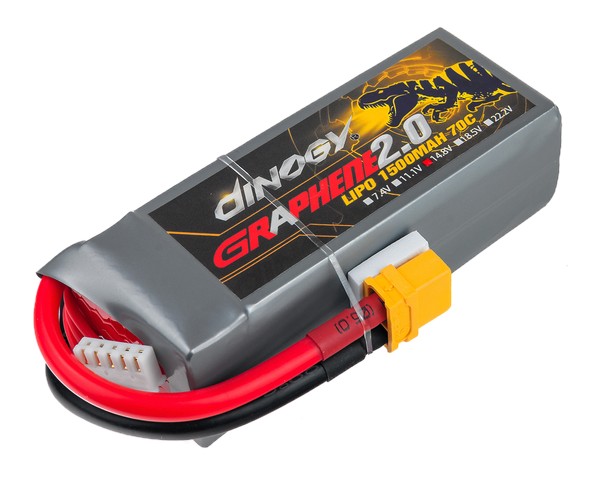 

Аккумулятор Dinogy G2.0 Li-Po 1500mAh 14.8V 4S 70C XT60