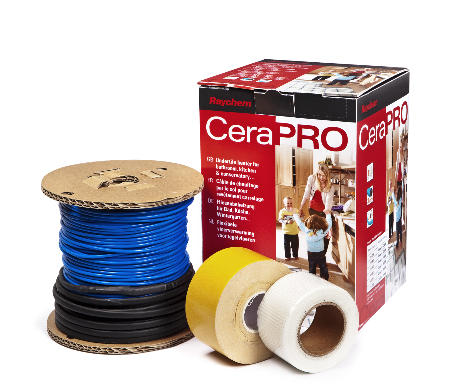 

Теплый пол Raychem CeraPro двухжильный кабель 475 Вт, 2.5-5.0м2
