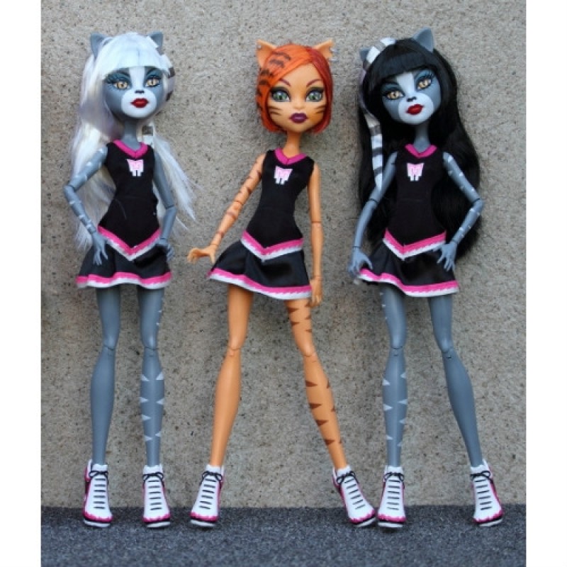 

Кукольный Набор Монстр-Хай, из 3-х разных Кукол Кошек Monster High Werecats TORALEI Meowlody and Purrsephone