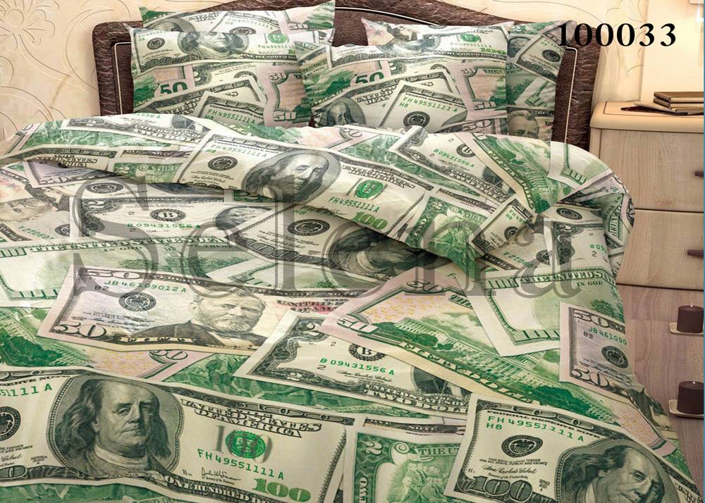 

Комплект постельного белья Бязь Люкс ТМ Selena "Миллион" 100033 Двуспальный