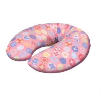 

Подушка для беременных и кормления ребенка Ceba Baby Mini Circles pink трикотаж