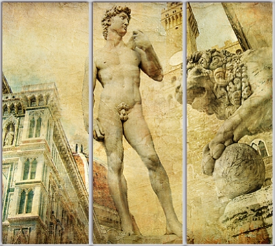 

Шкаф купе Luxe Studio Стандарт-1 Фотопечать Архитектура-90 2300x2200x600 трехдверный