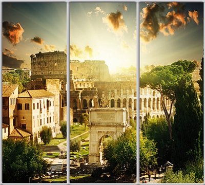 

Шкаф купе Luxe Studio Стандарт-1 Фотопечать Архитектура-159 2300x2200x600 трехдверный