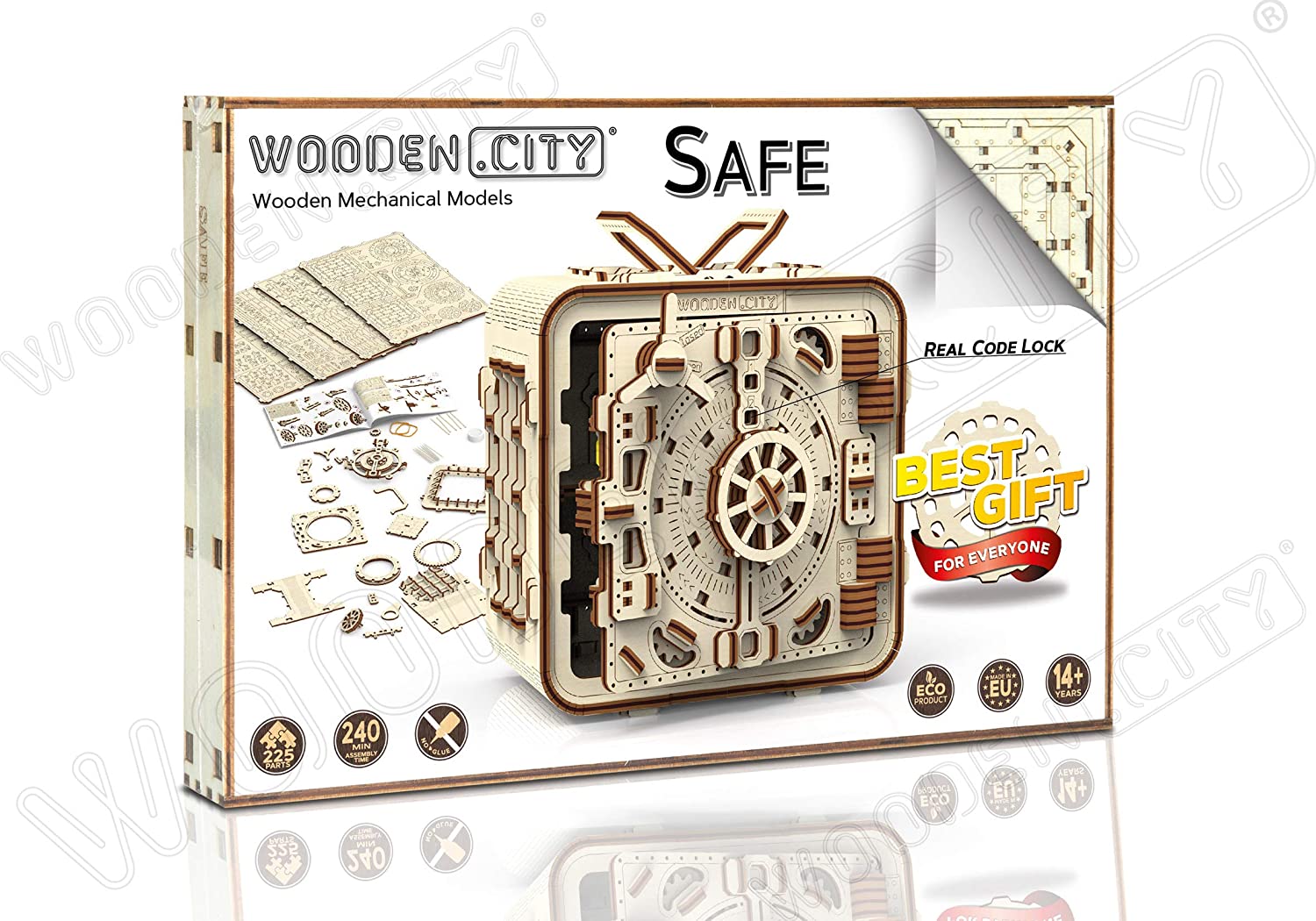 

Деревянный пазл 3D WOODEN CITY Сейф (WR322)