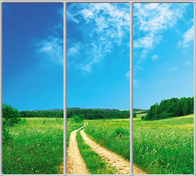 

Шкаф купе Luxe Studio Стандарт-1 Фотопечать Природа-10 2300x2100x600 трехдверный