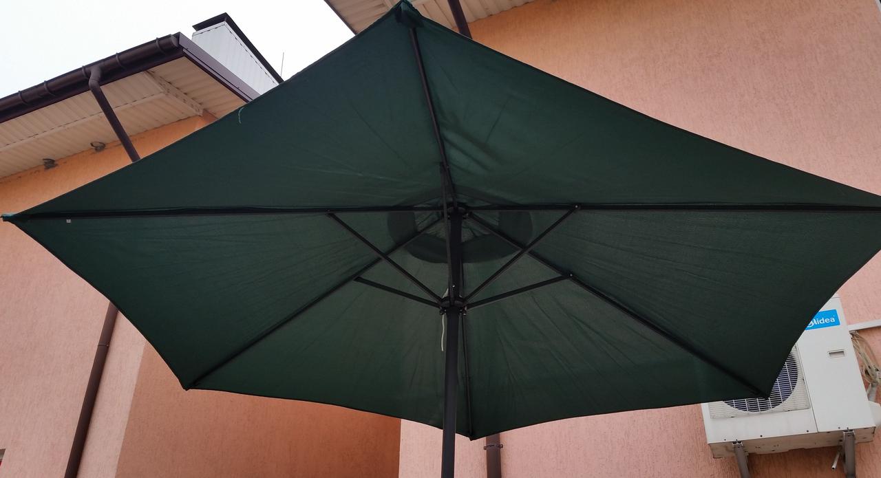 

Зонт садовый торговый TWT Umbrella 127 зелёный 6 спиц 3 метра с рукояткой