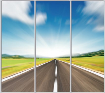 

Шкаф купе Luxe Studio Стандарт-1 Фотопечать Природа-69 2300x2200x600 трехдверный