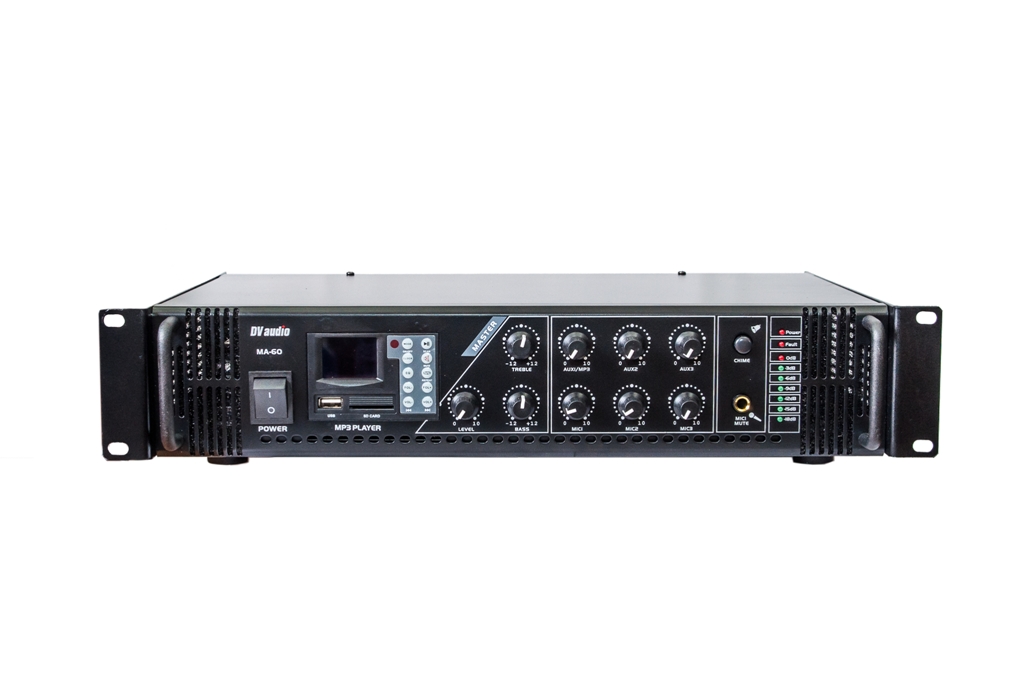 

Трансляционный микшер-усилитель DV audio 600W с USB (MA-60)