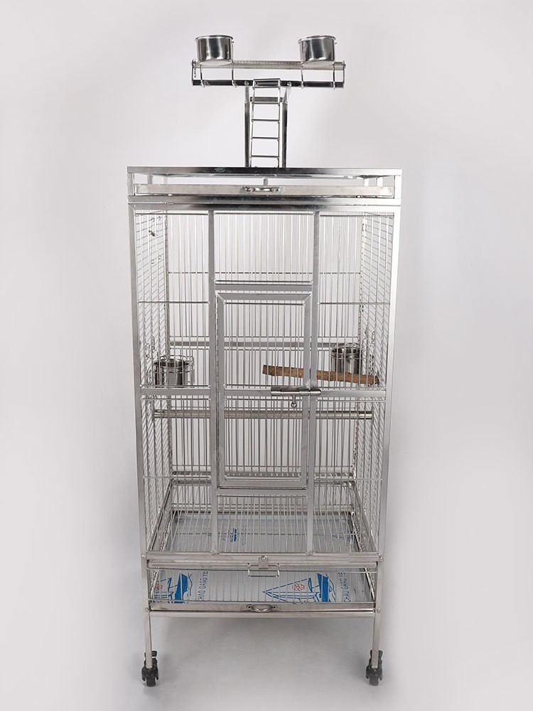 

Вольер из нержавеющей стали для больших птиц BIRD CAGE 45 x 45 x 150 см