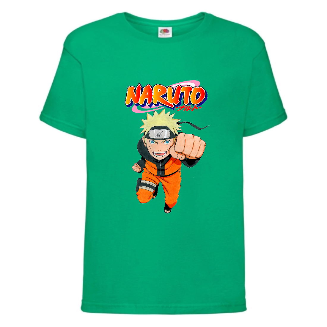 

Футболка детская Наруто 007 (Naruto) зеленая (NAR grn 007) 140 см