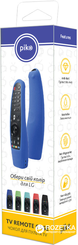 Чехол Piko TV Remote Case для пульта ДУ LG PTVRC-LG-01 Синий (1283126486135)