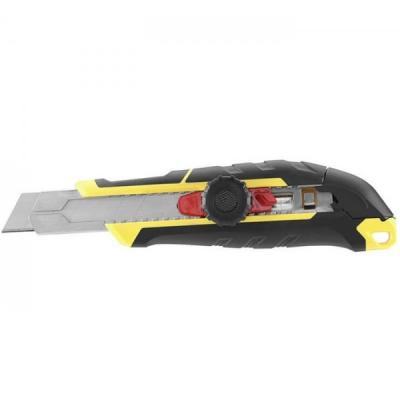

Нож канцелярский Stanley FatMax 18 мм сегментированое лезвие 175мм с фиксатором (FMHT10329-0)