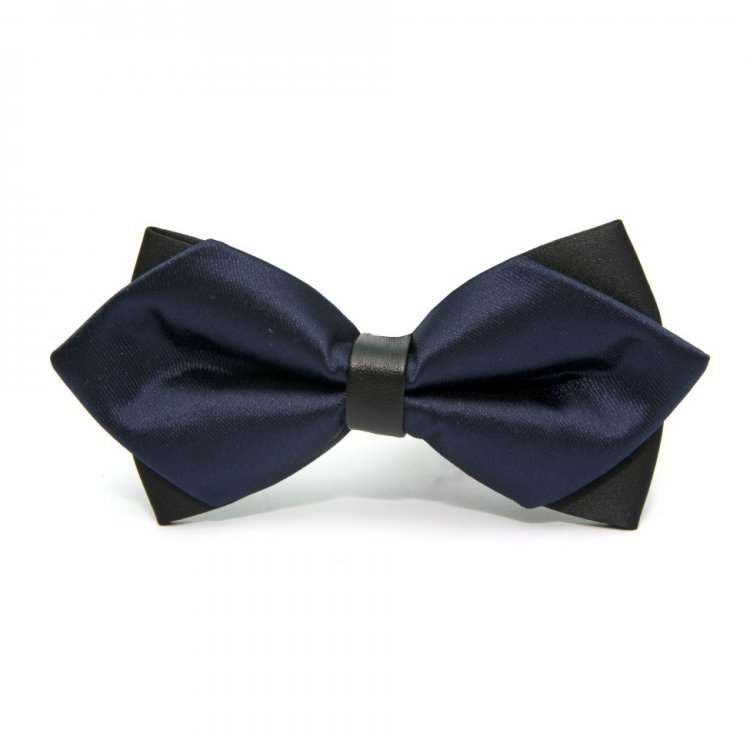 

Мужской галстук бабочка Handmade 5,5х11,5 см Темно-Синий