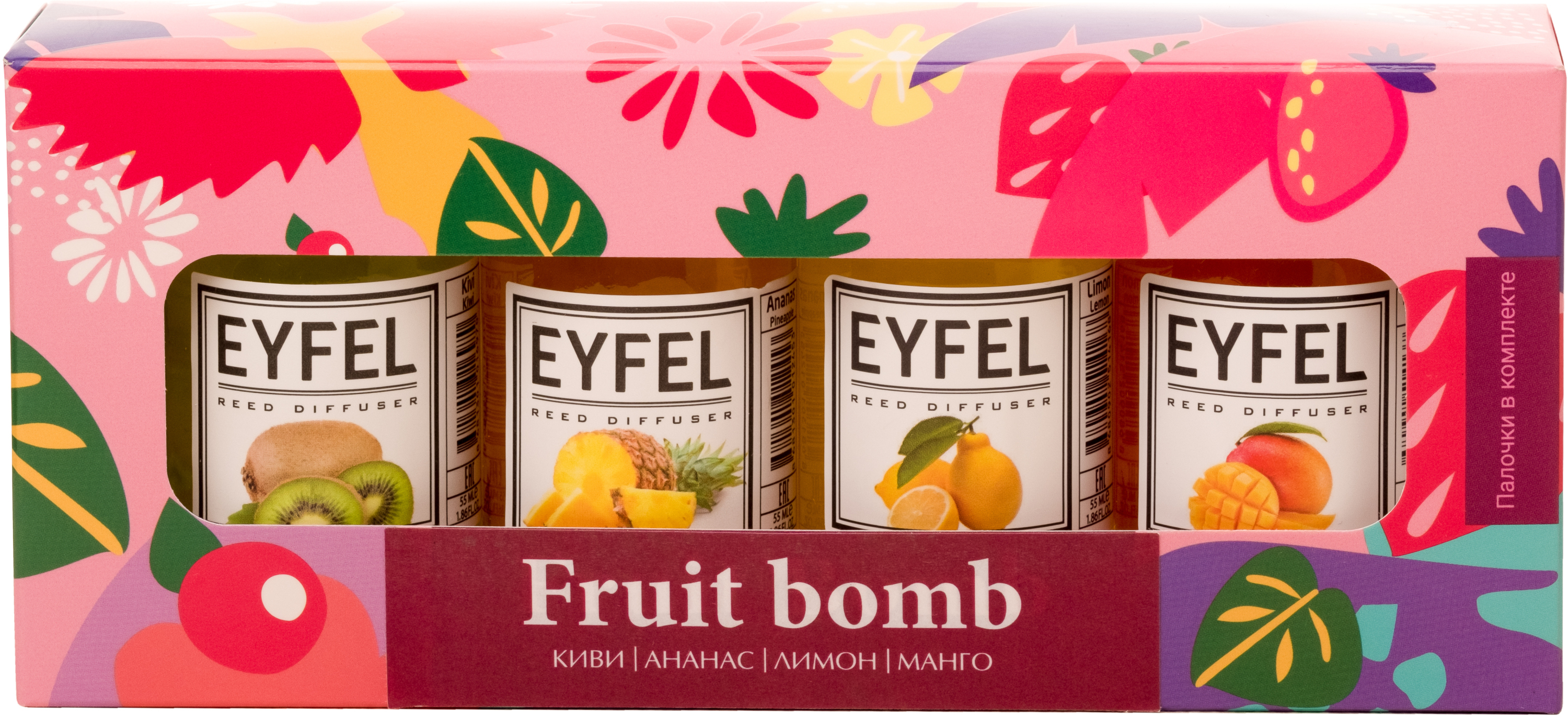 

Набор Eyfel Perfume Fruit bomb 4x55 мл