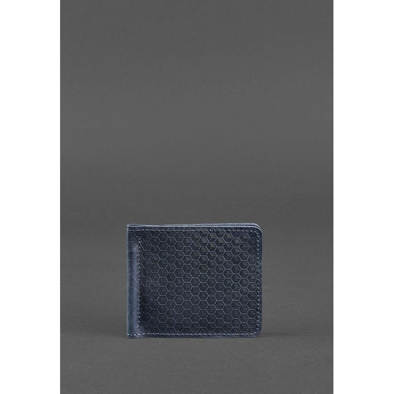 

Портмоне кожаное мужское BlankNote 11x9,5 см Синий