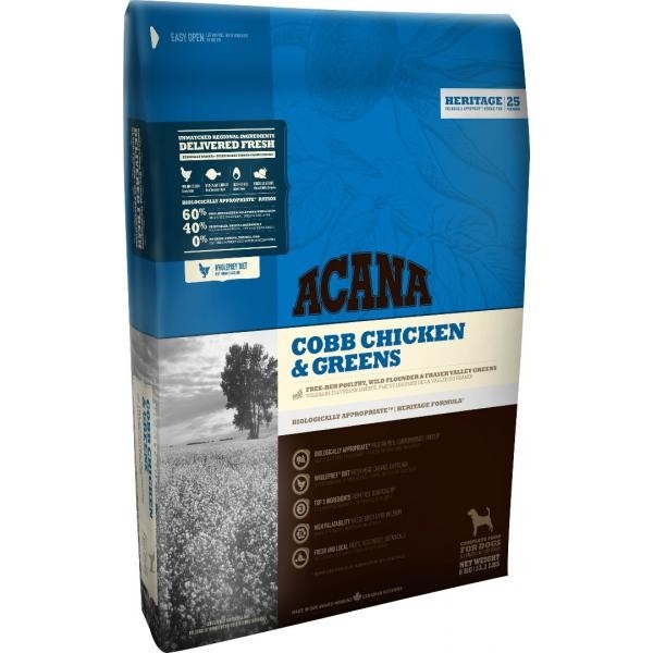 

Сухой корм для собак всех пород ACANA Cobb Chicken & Greens 6 кг