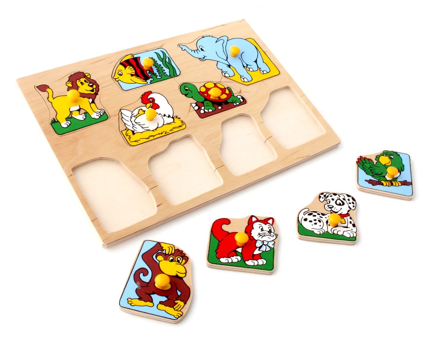 

Рамкавкладыши Животные 9 деталей Lam Toys 29х20х0,9 см (det0001343) Разноцветный