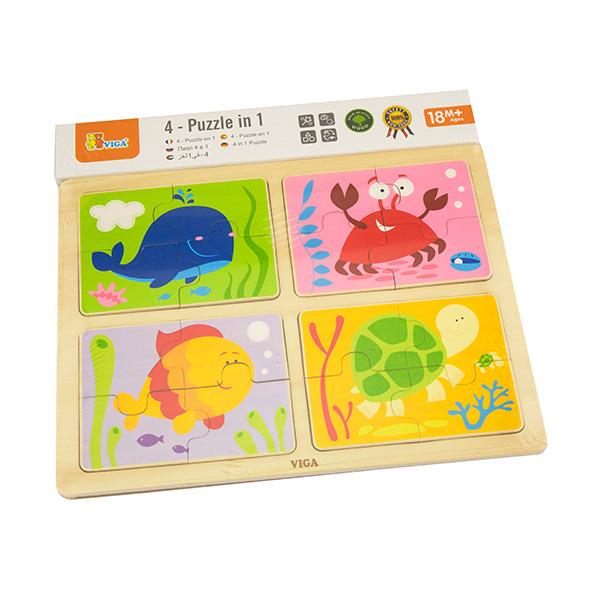 

Пазл Море Viga Toys 22,5х30х1 см (det0001153) Разноцветный
