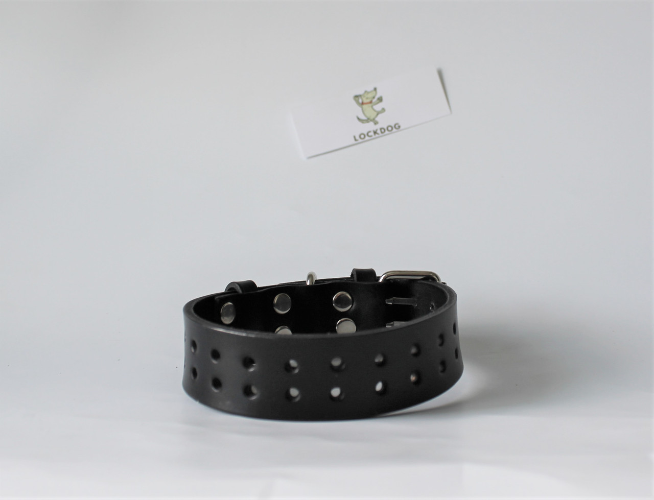 

Ошейник из натуральной кожи Lockdog S (zoo0000184) Черный