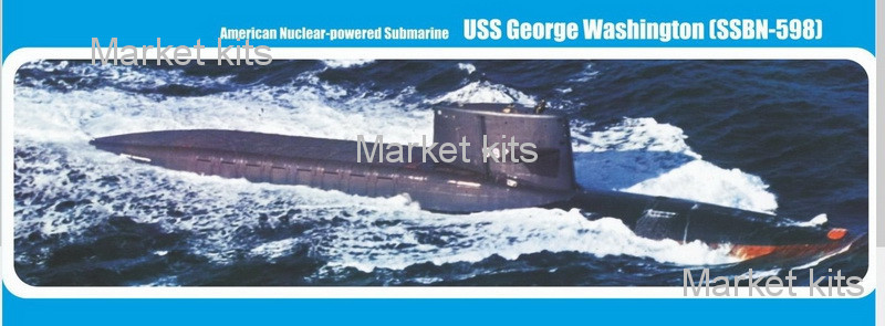 

Американская атомная подводная лодка "Джордж Вашингтон" (SSBN-598) 1:350 Micro-Mir (MM350-017)