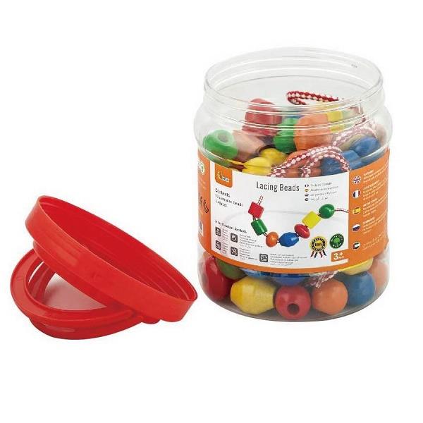 

Шнуровка Бусинки 90 штук Viga Toys 16х13х13 см (igr0000902) Разноцветный