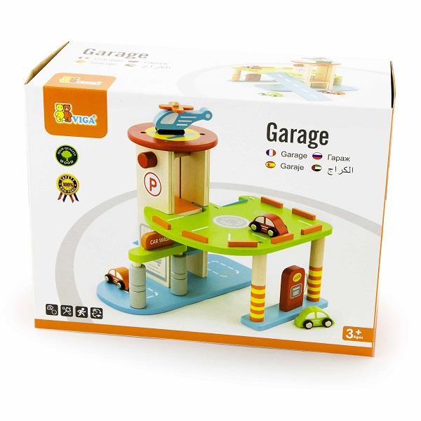 

Детский набор Гараж Viga Toys 27х39х25 см (igr0000848) разноцветный