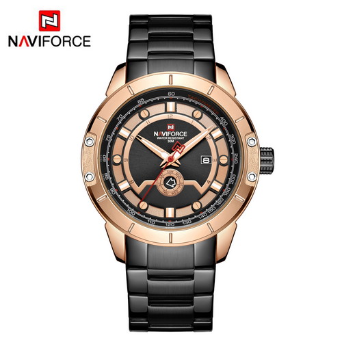 

Наручные часы мужские Naviforce 43 мм Черный