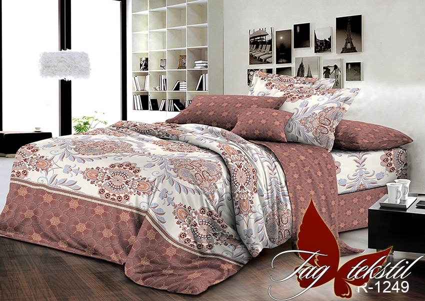 

Комплект постельного белья с компаньоном R1249 ТМ TAG 150x215 см