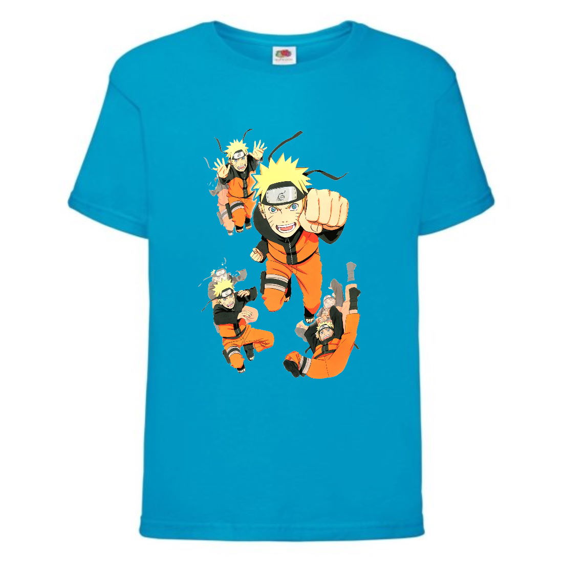 

Футболка детская Наруто 005 (Naruto) голубая (NAR lblu 005) 164 см