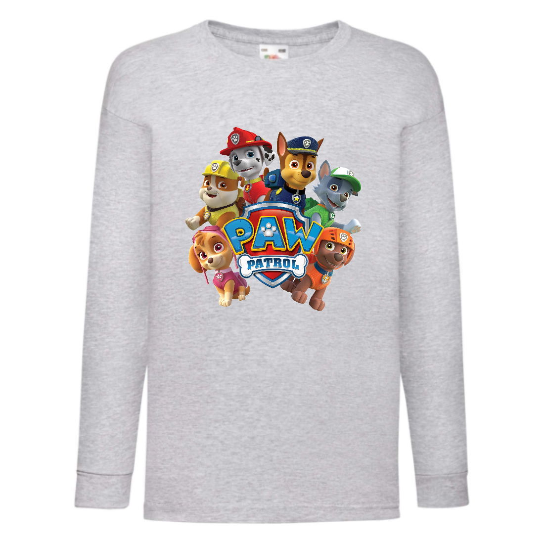 

Лонгслив реглан Щенячий патруль (Paw Patrol) серый (PWP gr 01) 116 см