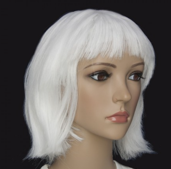 

Парик белый Карэ ABC